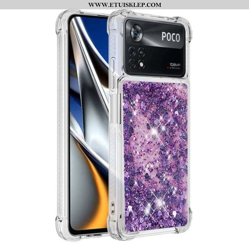 Etui do Poco X4 Pro 5G Pragnienia Cekiny